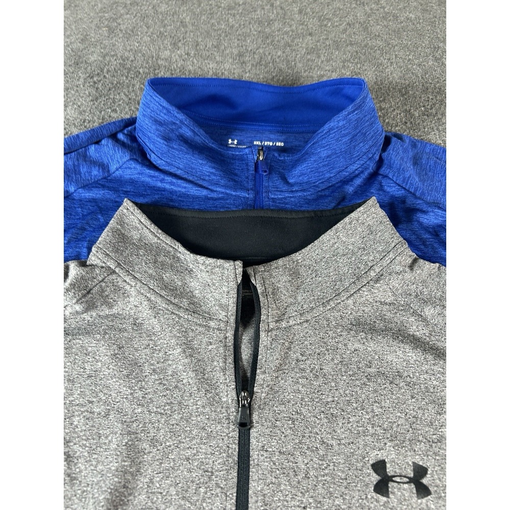 Under Armour 3XL 1/4 pullover athletic lot of 2 Heat Loose Gear